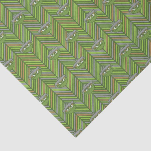 Oscar the Grouch | 80's Throwback Pattern Tissuepapier (Detail)