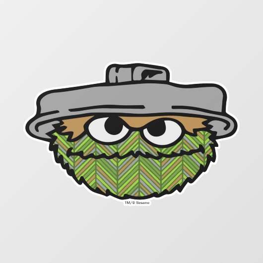 Oscar the Grouch | 80's Throwback Raamsticker (Vel)