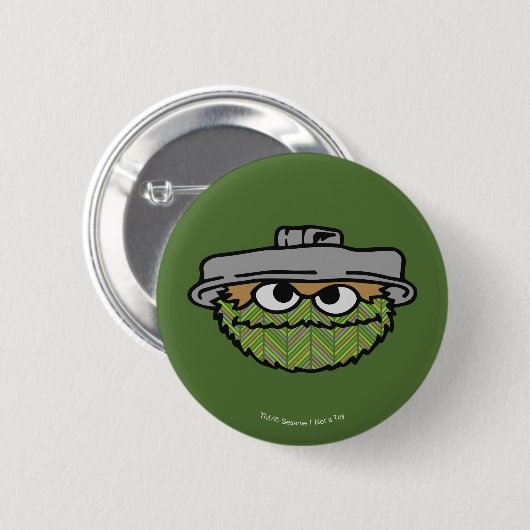 Oscar the Grouch | 80's Throwback Ronde Button 5,7 Cm (Voorkant /achterkant)