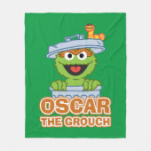 Oscar the Grouch Classic Style Fleece Deken (Voorkant)