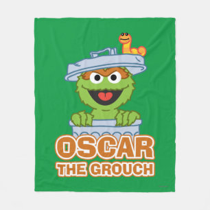 Oscar the Grouch Classic Style Fleece Deken