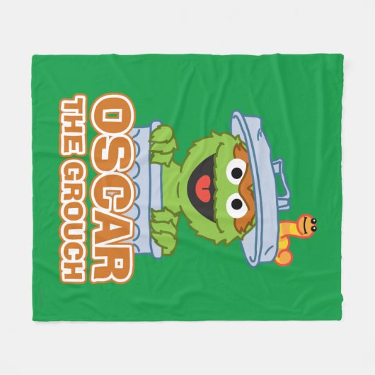 Oscar the Grouch Classic Style Fleece Deken (Voorkant (Horizontaal))