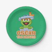 Oscar the Grouch Classic Style Papieren Bordje (Voorkant)