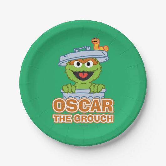 Oscar the Grouch Classic Style Papieren Bordje (Voorkant)