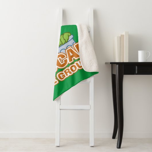 Oscar the Grouch Classic Style Sherpa Deken (In situ)