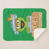 Oscar the Grouch Classic Style Sherpa Deken (Voorkant (horizontaal))