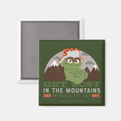 Oscar The Grouch | De Grote Buitenlucht Magneet (Voorkant / Achterkant)