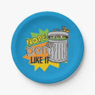 Oscar the Grouch Don't Like Papieren Bordje