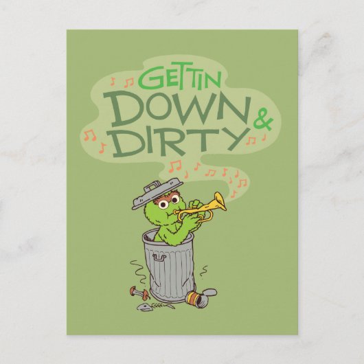 Oscar the Grouch | Downdown & Dirty Briefkaart (Voorkant)