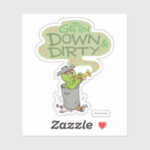 Oscar the Grouch Downdown & Dirty Sticker