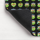 Oscar the Grouch Emoji Pattern Muismat (Hoek)