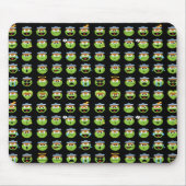 Oscar the Grouch Emoji Pattern Muismat (Voorkant)