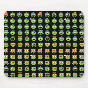Oscar the Grouch Emoji Pattern Muismat