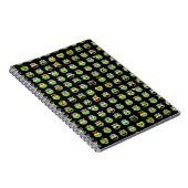 Oscar the Grouch Emoji Pattern Notitieboek (Rechterzijde)