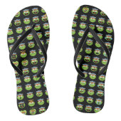 Oscar the Grouch Emoji Pattern Teenslippers (Voetbed)