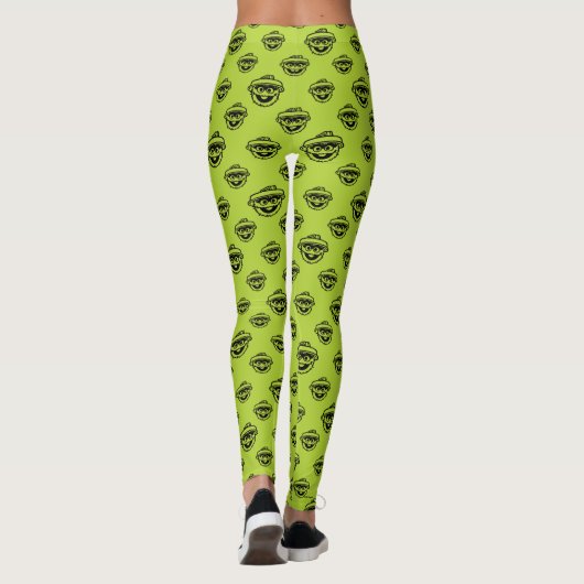 Oscar the Grouch Green Pattern Leggings (Achterkant)