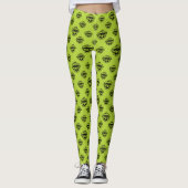 Oscar the Grouch Green Pattern Leggings
