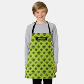 Oscar the Grouch Green Pattern Schort (Gedragen)
