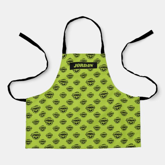 Oscar the Grouch Green Pattern Schort (Voorkant)