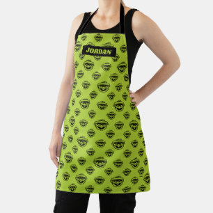 Oscar the Grouch Green Pattern Schort
