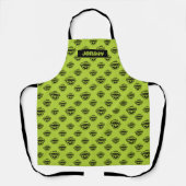 Oscar the Grouch Green Pattern Schort (Voorkant)