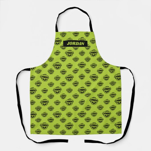 Oscar the Grouch Green Pattern Schort (Voorkant)
