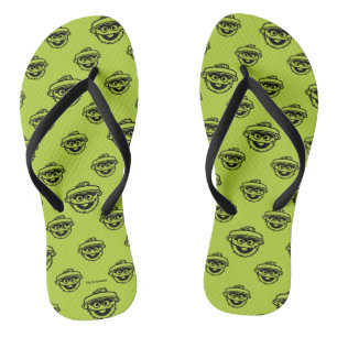 Oscar the Grouch Green Pattern Teenslippers