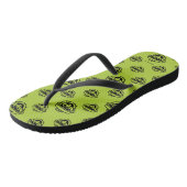 Oscar the Grouch Green Pattern Teenslippers (Schuin)