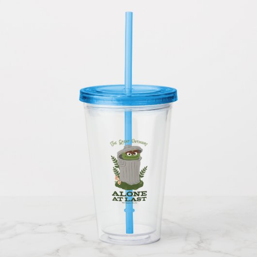 Oscar The Grouch | Grote buitendeuren Acryl Drinkbeker (Voorkant)