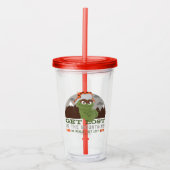 Oscar The Grouch | Grote buitendeuren Acryl Drinkbeker (Voorkant)