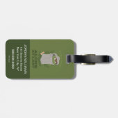 Oscar The Grouch | Grote buitendeuren Bagagelabel (Achterkant horizontaal)