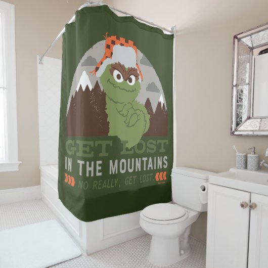Oscar The Grouch | Grote buitendeuren Douchegordijn (In situ)
