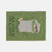 Oscar The Grouch | Grote buitendeuren Fleece Deken (Voorkant (Horizontaal))