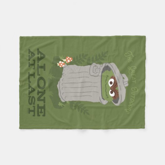 Oscar The Grouch | Grote buitendeuren Fleece Deken (Voorkant (Horizontaal))