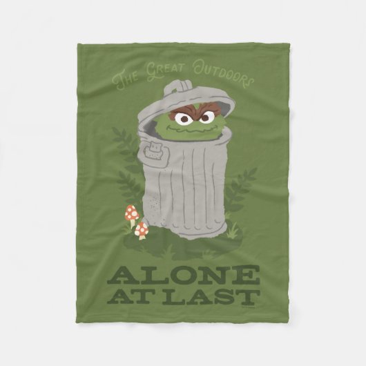Oscar The Grouch | Grote buitendeuren Fleece Deken (Voorkant)