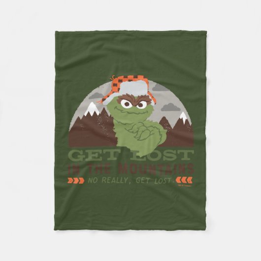 Oscar The Grouch | Grote buitendeuren Fleece Deken (Voorkant)