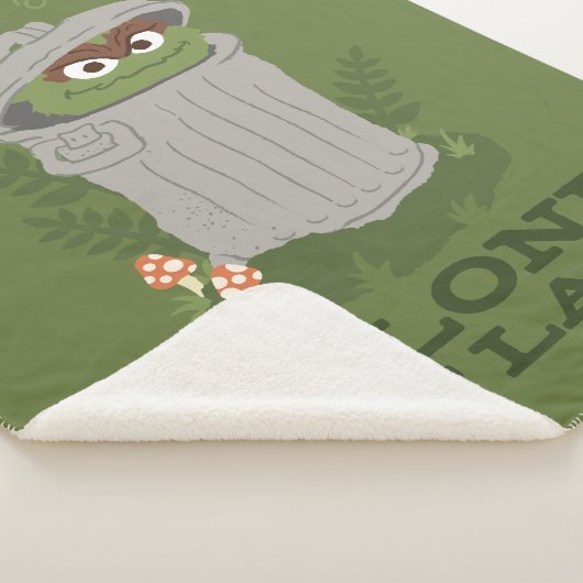 Oscar The Grouch | Grote buitendeuren Sherpa Deken (3/4)