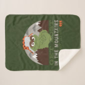Oscar The Grouch | Grote buitendeuren Sherpa Deken (Voorkant (horizontaal))