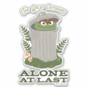 Oscar The Grouch | Grote buitendeuren Sticker (Voorkant)