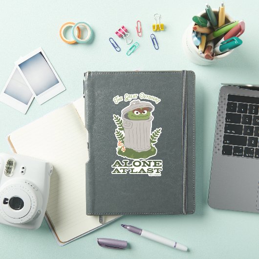 Oscar The Grouch | Grote buitendeuren Sticker (iPad Cover)