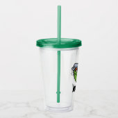 Oscar the Grouch | I Voel Grouchy | Jouw namen toe Acryl Drinkbeker (Rechts)