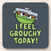 Oscar the Grouch | Ik voel me vandaag verrukt. Bier Onderzetter (Voorkant)
