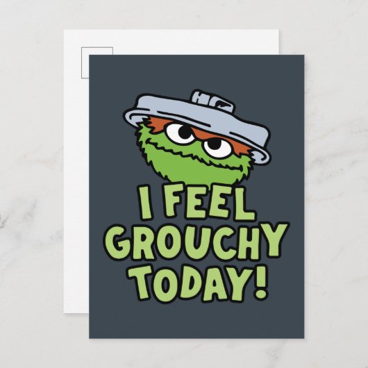 Oscar the Grouch | Ik voel me vandaag verrukt. Briefkaart (Voorkant / Achterkant)