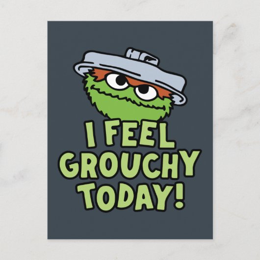 Oscar the Grouch | Ik voel me vandaag verrukt. Briefkaart (Voorkant)