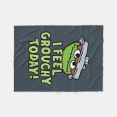 Oscar the Grouch | Ik voel me vandaag verrukt. Fleece Deken (Voorkant (Horizontaal))
