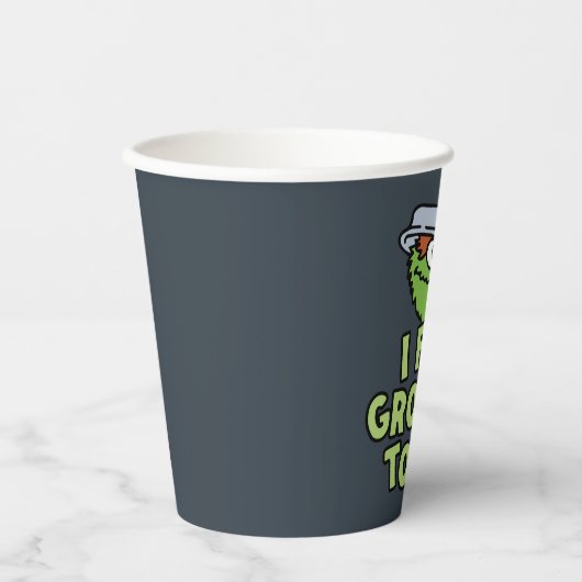 Oscar the Grouch | Ik voel me vandaag verrukt. Papieren Bekers (Voorkant)