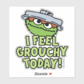 Oscar the Grouch | Ik voel me vandaag verrukt. Sticker (Vel)