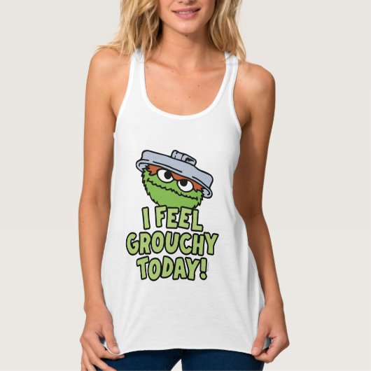 Oscar the Grouch | Ik voel me vandaag verrukt. Tanktop (Voorkant)