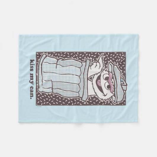 Oscar the Grouch | Kus My Can Fleece Deken (Voorkant (Horizontaal))