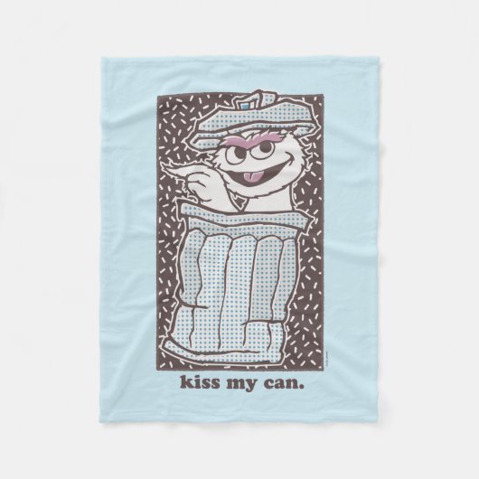Oscar the Grouch | Kus My Can Fleece Deken (Voorkant)